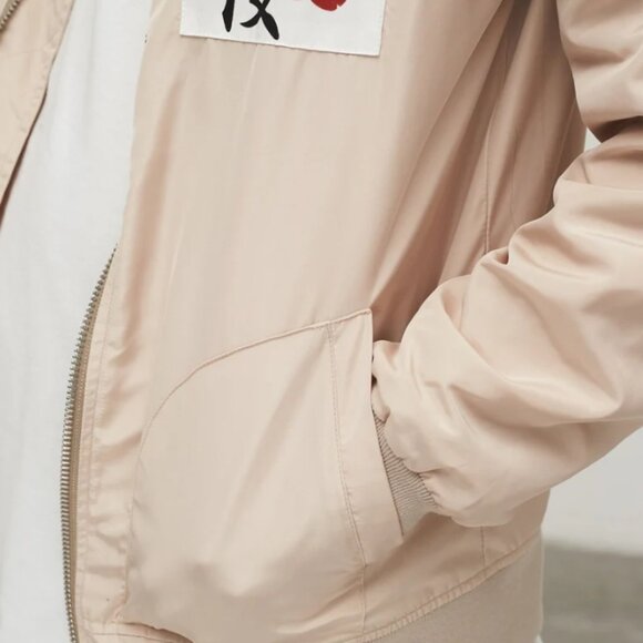 Profound Aesthetic Aeronautics Nylon Flight Jacket in Light Cream Size Small UGC - Picture 10 of 16